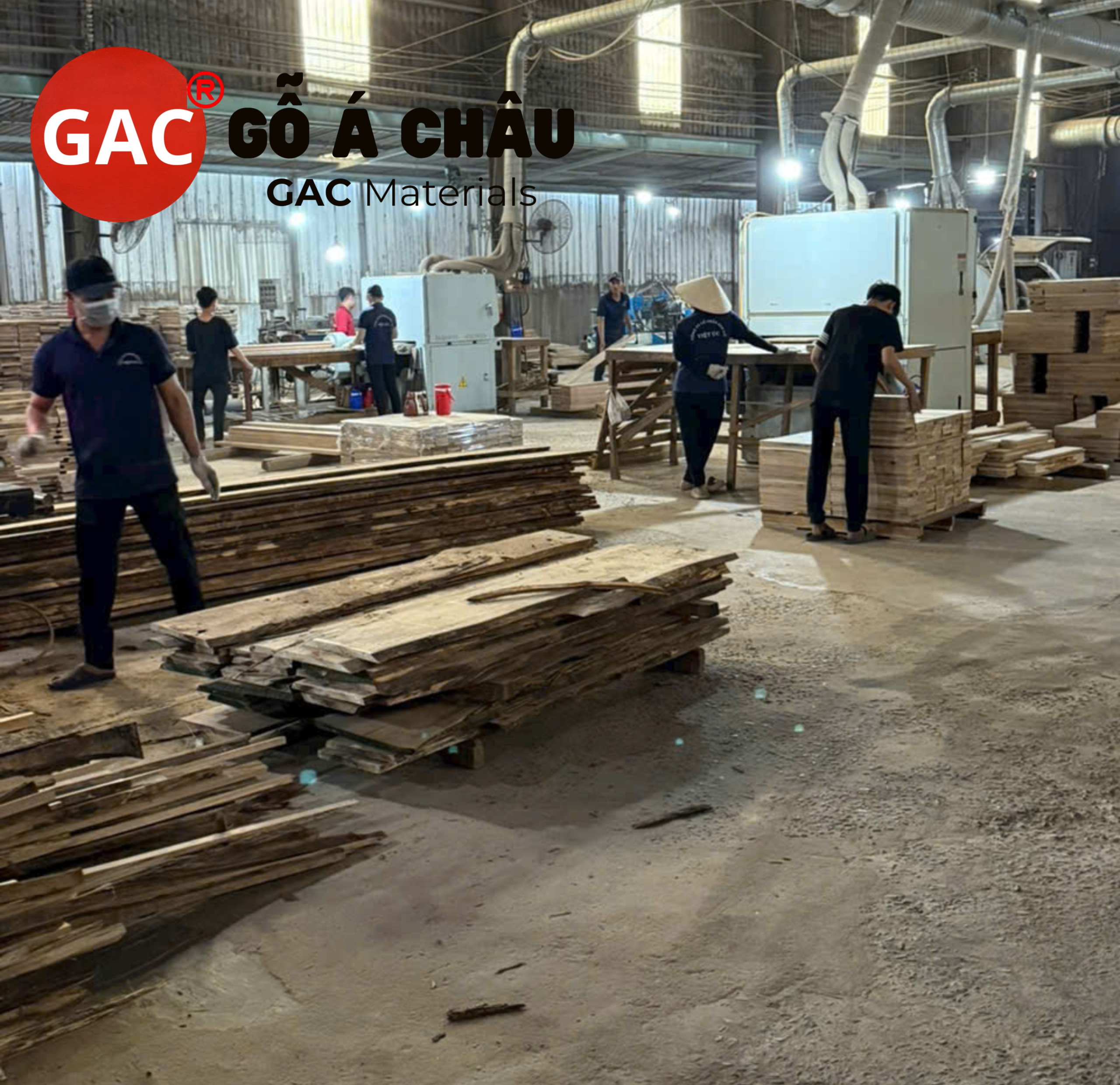 Nhà máy sản xuất sàn gỗ tự nhiên Gỗ Á Châu