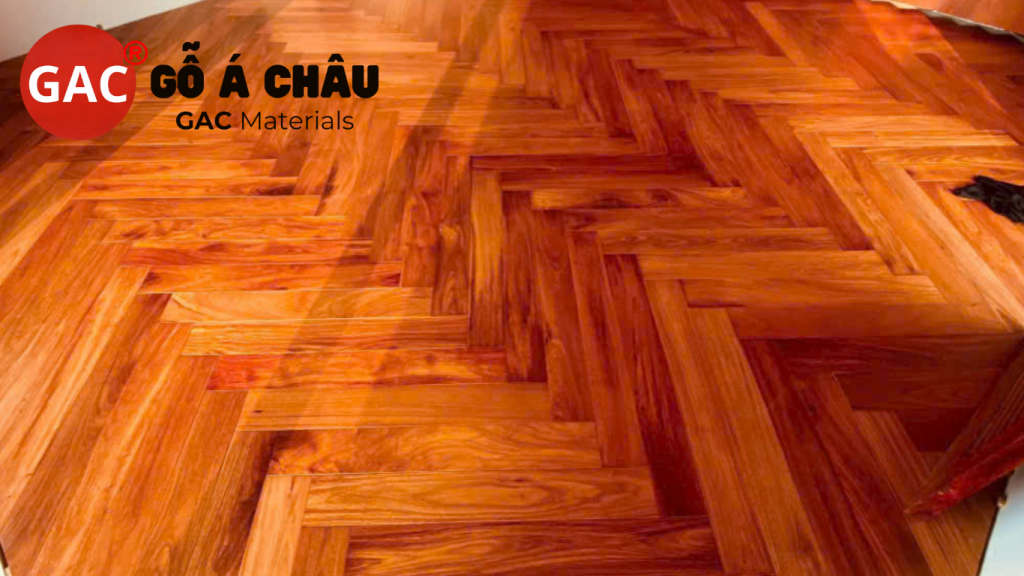 Sàn gỗ căm xe xương cá 45 độ