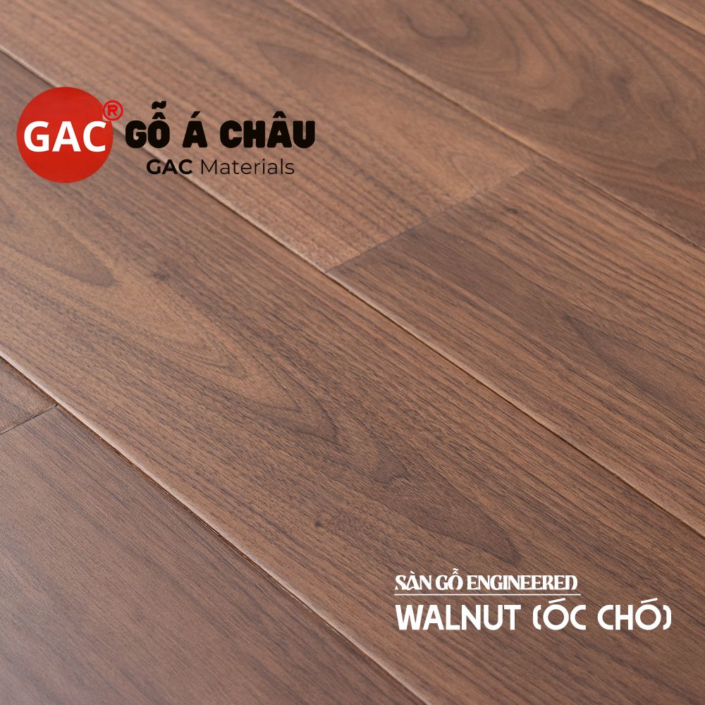 Sàn Gỗ Kỹ Thuật Tự Nhiên Walnut Óc Chó