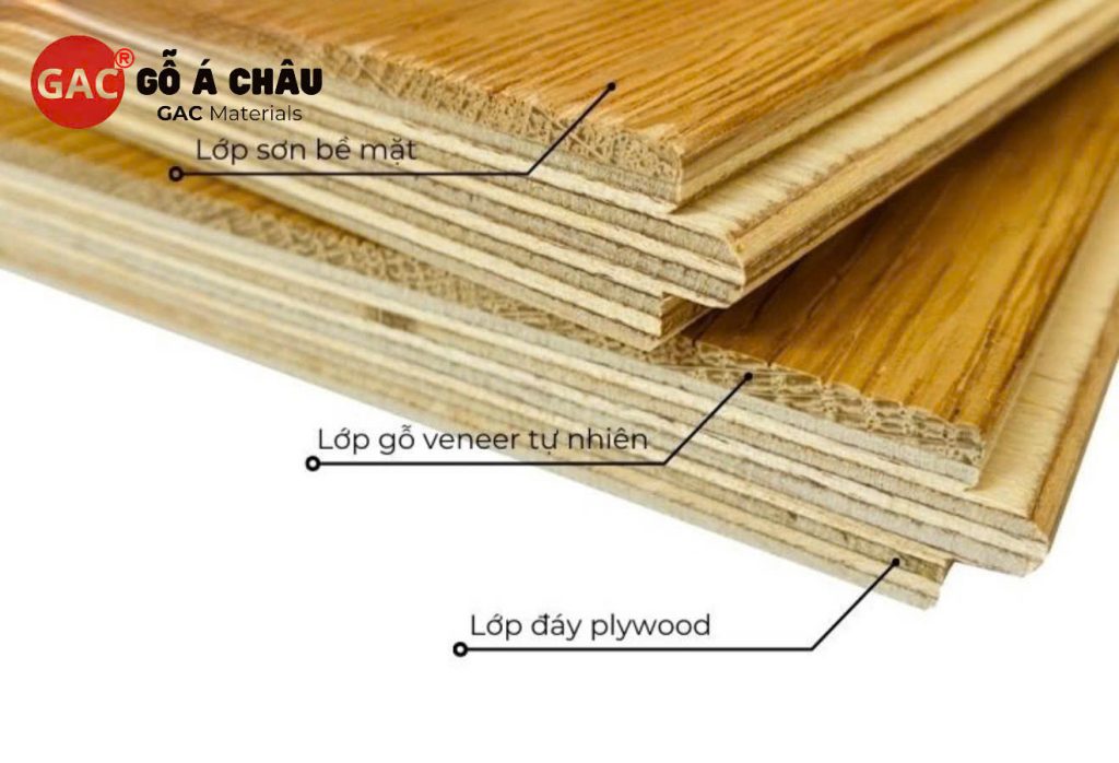 cấu tạo của sàn gỗ Engineered