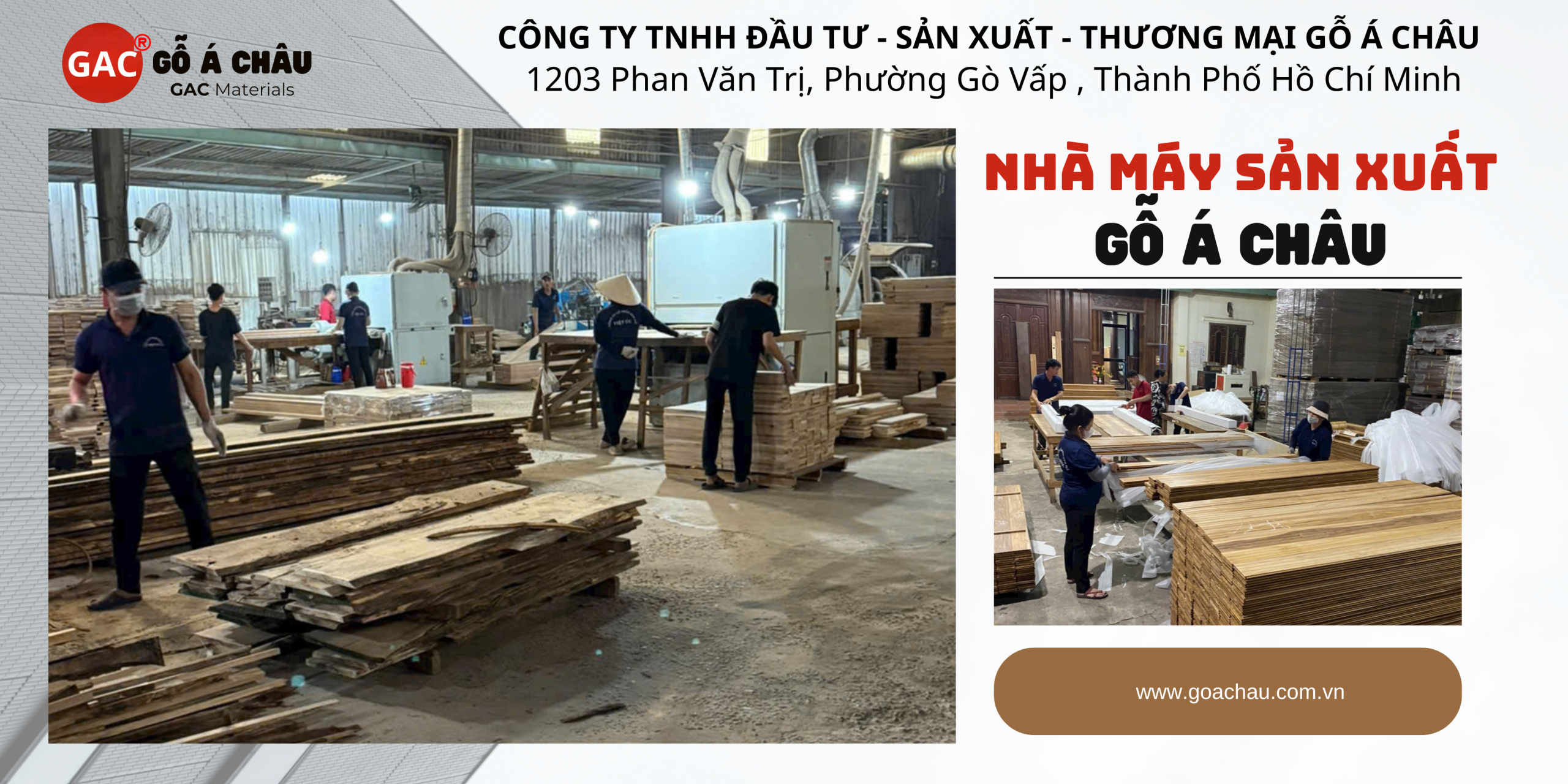 Nhà máy sản xuất sàn gỗ tự nhiên Gỗ Á Châu - GAC Materials
