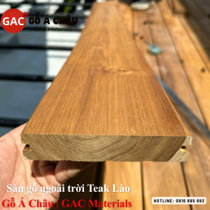 Sàn gỗ ngoài trời Teak Lào | GAC Materials